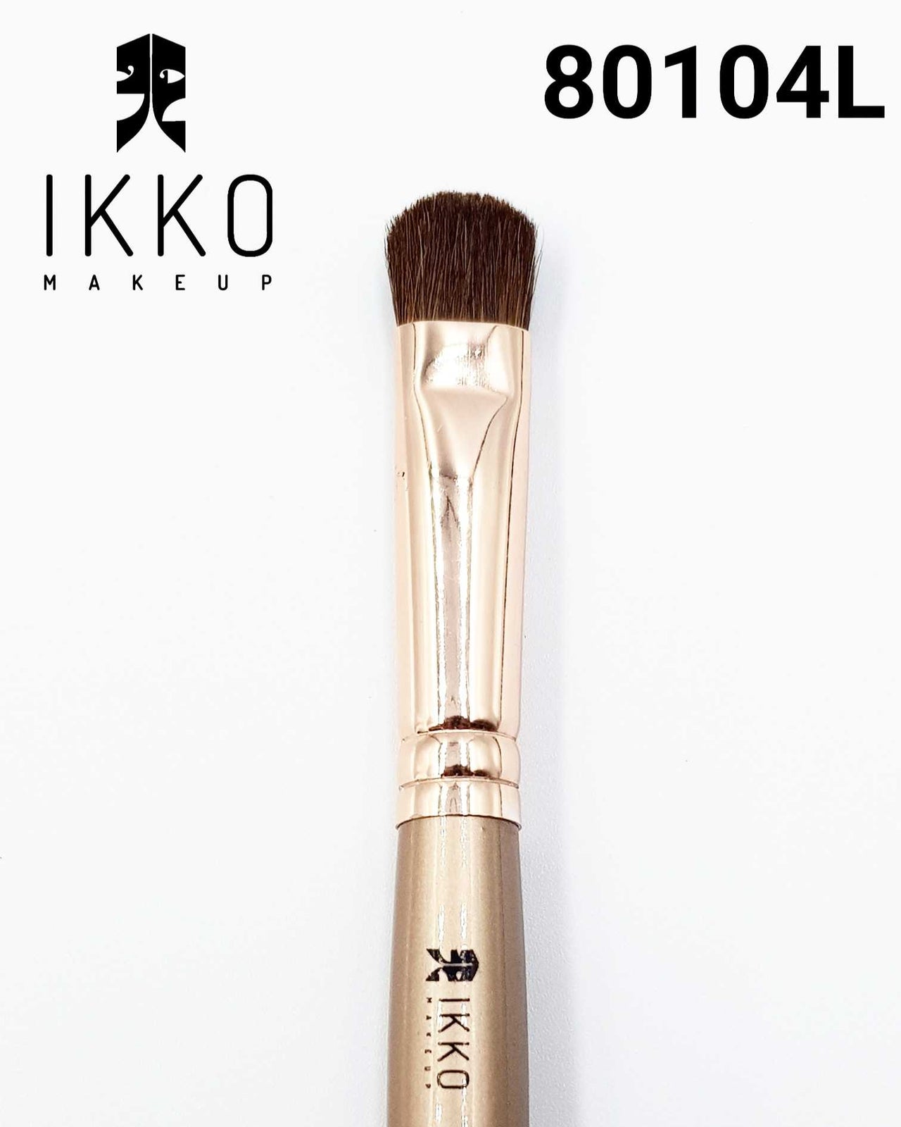 Pincel Para Sombras e Pigmentos 80104L Linha Dourada - Ikko Makeup